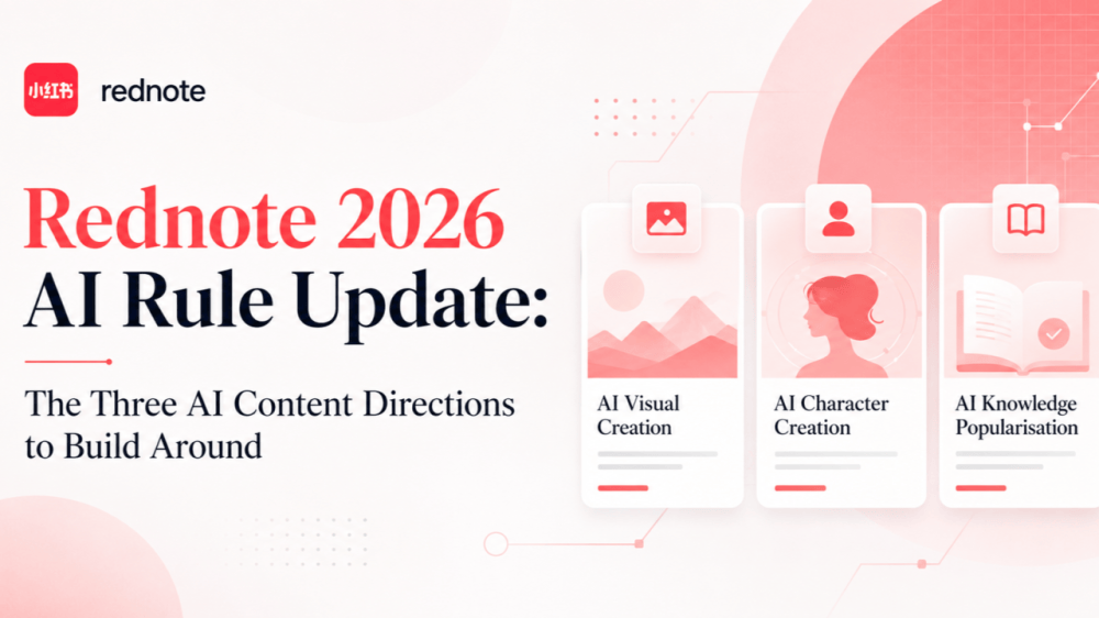 Rednote 2026 AI Rule Update: The Three AI Content Directions to Build Around
